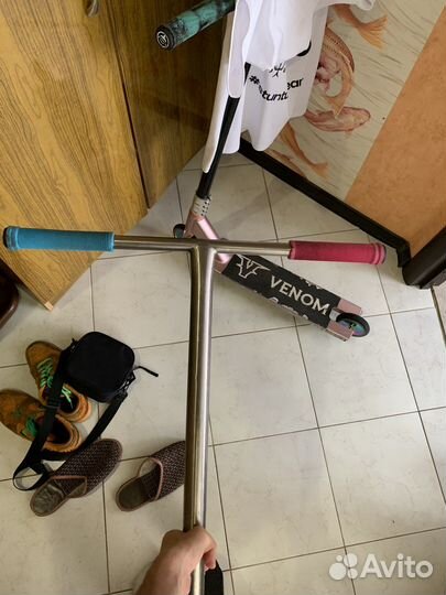 Титановый руль для трюкового самоката Striker