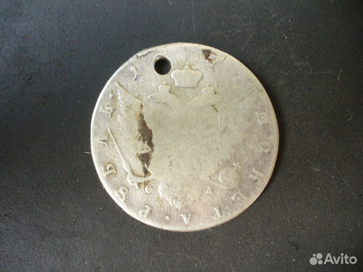 Серебряный рубль 1777 Екатерина 2 редкий год