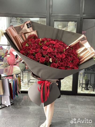 Букет роз 201 101 51 Доставка Розы Красная роза