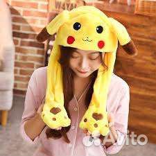 Шапка светящаяся с ушками человек паук пикачу