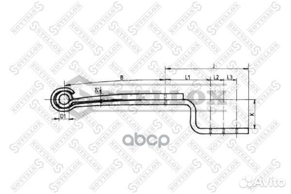 84-55604-SX полурессора 2-ух лист. 2/38x82x100