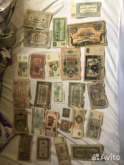 Купюры советские со многих стран мира