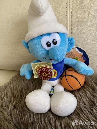 Смурфик мягкая игрушка