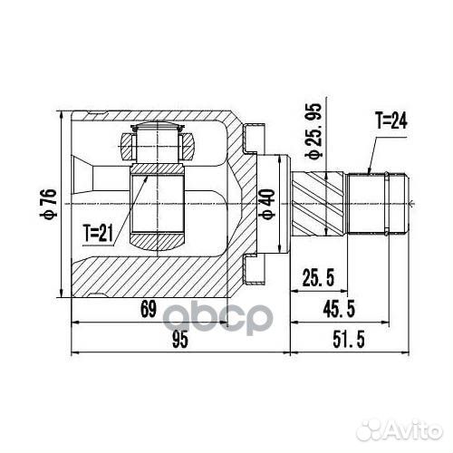 ШРУС Z87624R Zikmar