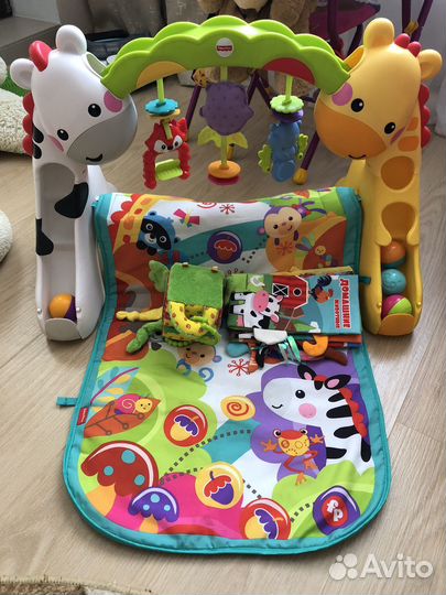 Развивающий коврик fisher price игрушка