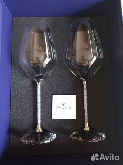 Бокалы новые для вина swarovski