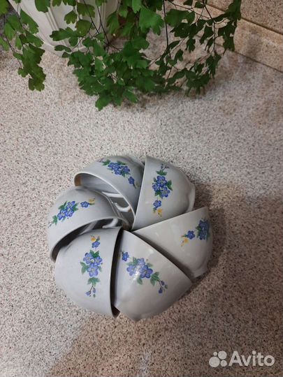 Кофейные чашки СССР незабудки