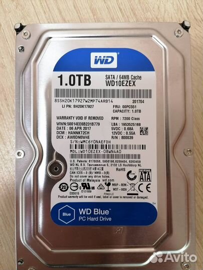 HDD 3.5'' SATA3 WD 1TB 7200 RPM