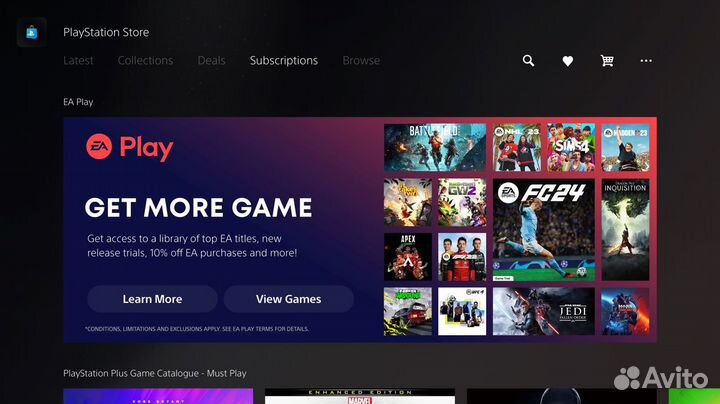 Подписка PS Plus EA Play + EA FC 24 (FIFA 24)