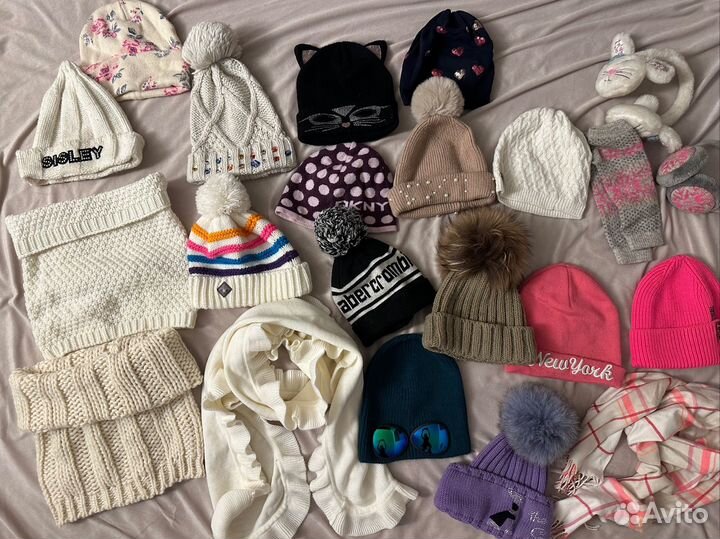 2 шапки, шарф, худи