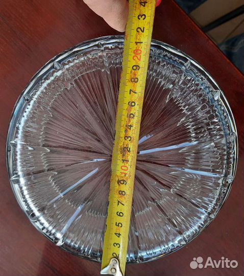 Большая хрустальная ваза для фруктов