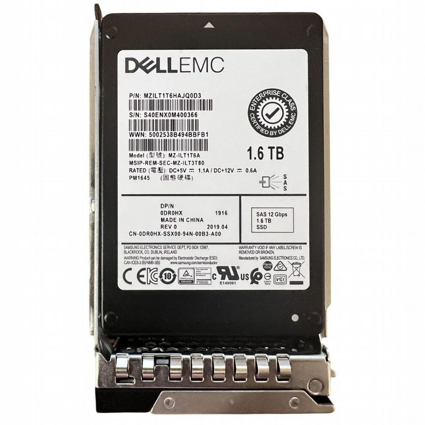 [DR0HX] Жесткий Диск Dell 1.6tb Sas 2,5" Ssd Dr0hx
