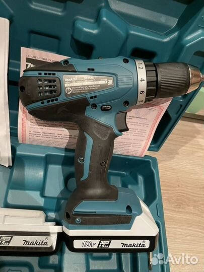 Аккумуляторная дрель Makita DF457 DWE новая