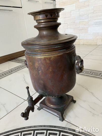 Самовар из латуни коллекционный