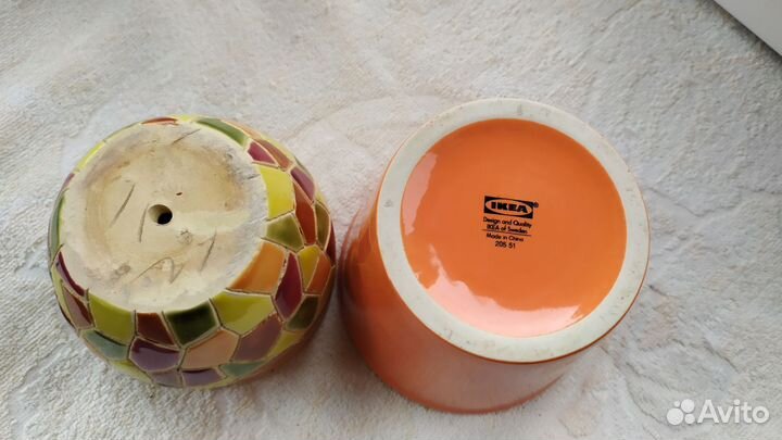 Керамические горшки для цветов бу