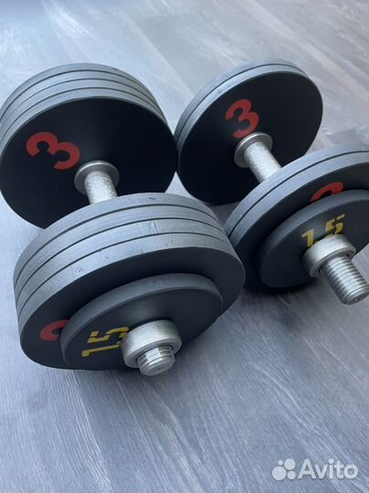 Гантели стальные от 11кг до 80кг разборные