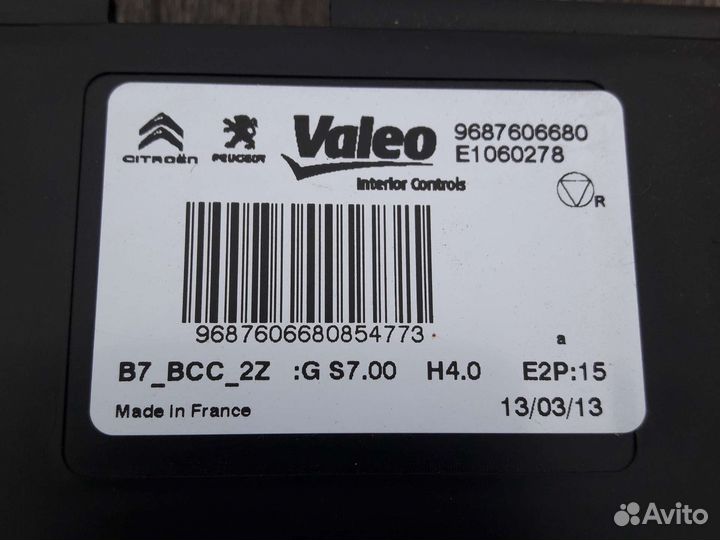 Блок управления климатом Citroen C4 B7 Седан