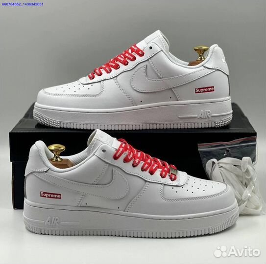 Кроссовки Nike Air Force 1 Low & Supreme (Арт.49902)