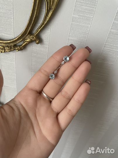 Серьги серебро