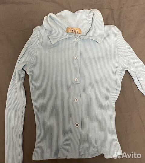 Топ голубой