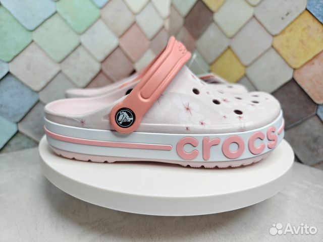 Crocs женские сабо персиковые 35