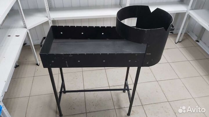 Мангал с печью под казан