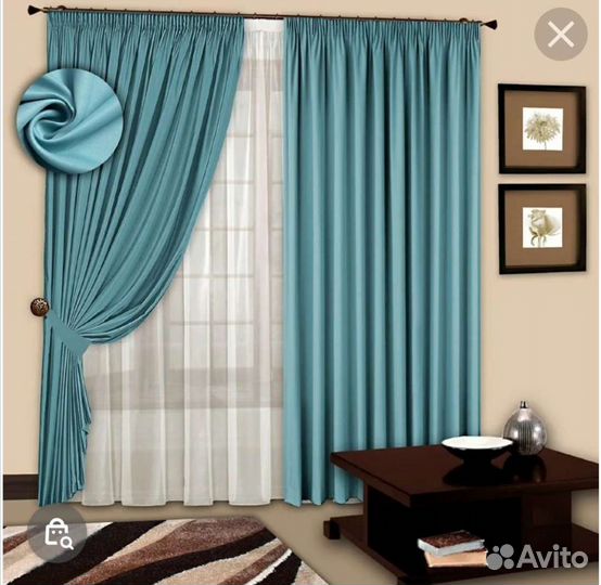 Подшив штор, одежды, брюк