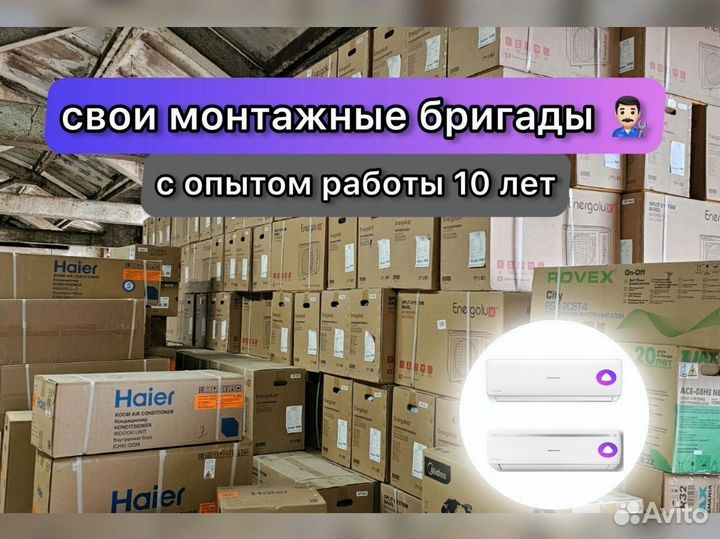 Кондиционеры Сплит Системы с установкой