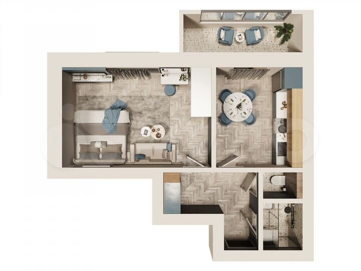 1-к. квартира, 38,9 м², 1/9 эт.