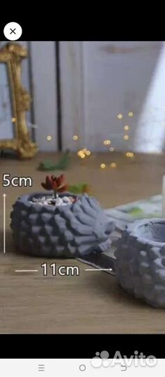 Гипсовые фигуры мини кашпо, цветочный горшок