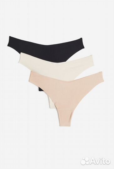 Трусы стринги 3шт. S,M H&M