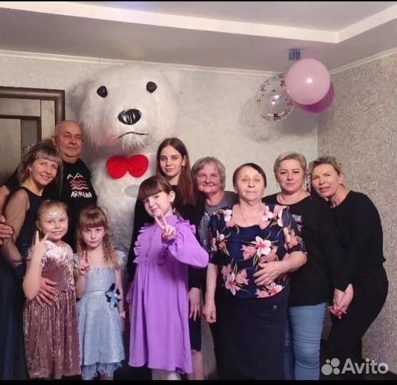 Поздравление от белого медведя