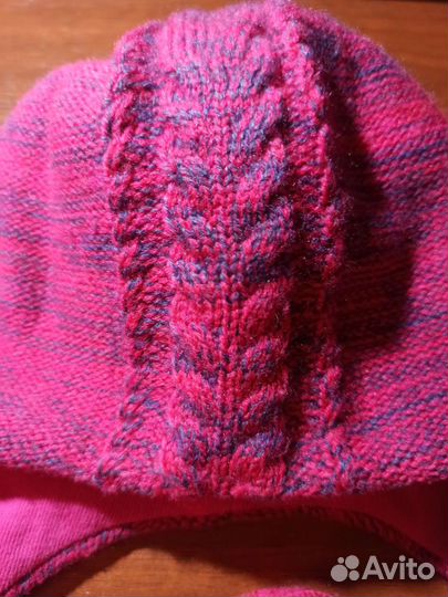 Шапка зимняя для девочки 48-50