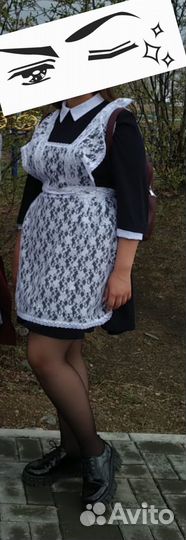 Школьный фартук и платье