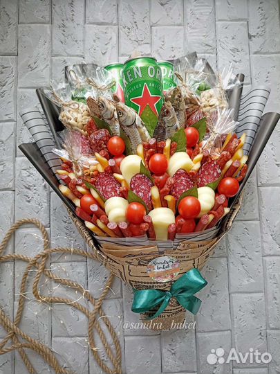 Мужские букеты, съедобные подарки