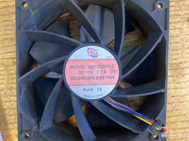 Вентилятор б/у новые для asik s9/l3+ m20s/m21s/t2t