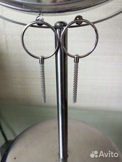 Серьги серебро 925
