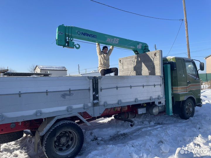 Грузоперевозки. Борт 7,3 тонн, кран 3тонн