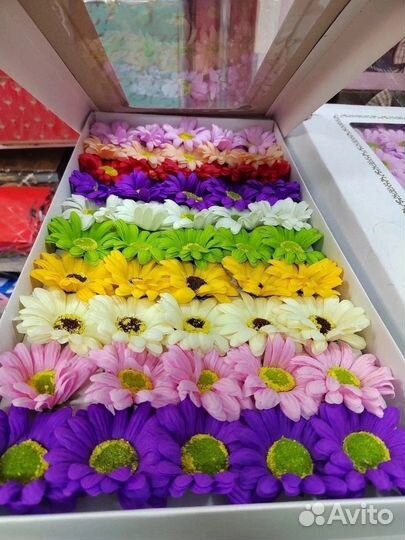 Мыльные цветы 50 шт