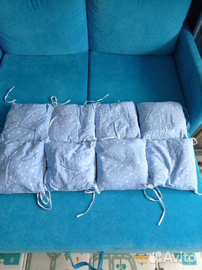 Бортики в кроватку 8 шт