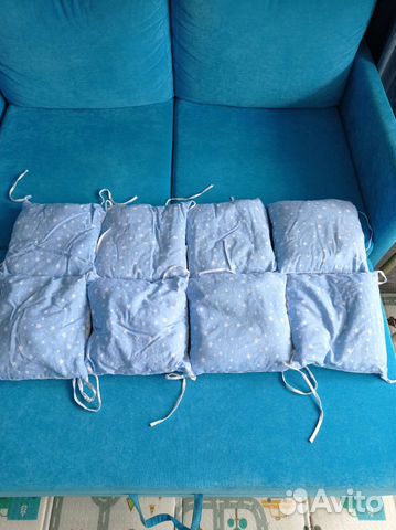 Бортики в кроватку 8 шт