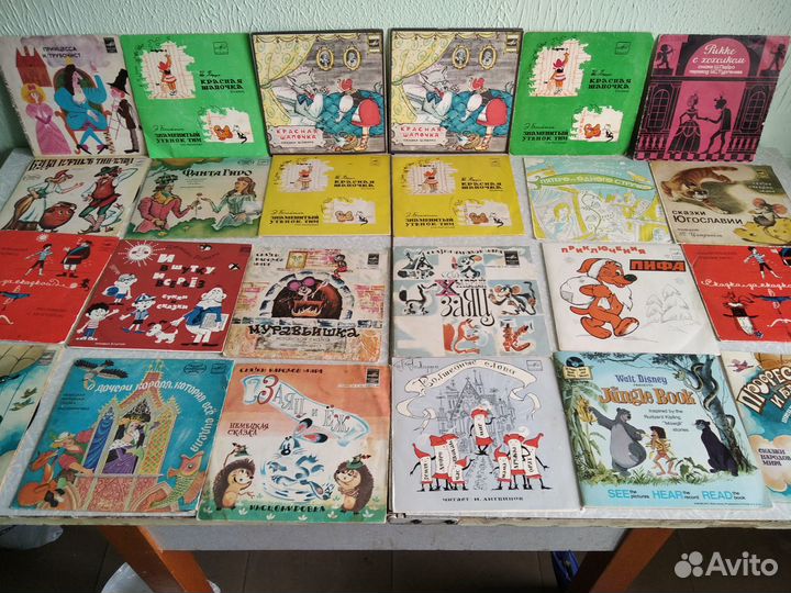 Русские и советские сказки на виниле-90 шт,СССР