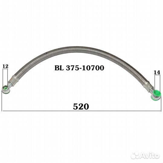 Топливопровод от помпы подкачки к фильтру км385BT/LL380BT