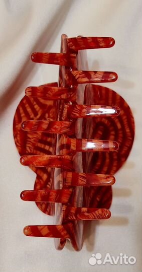 Заколка для волос краб огонь