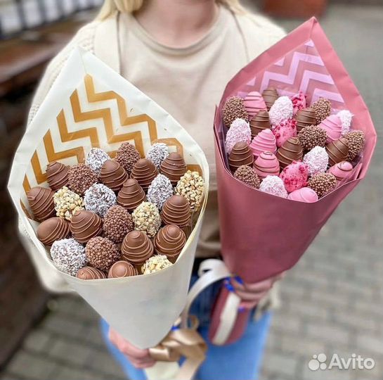 Клубника в шоколаде букеты Пермь
