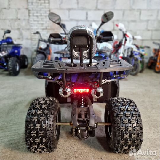 Квадроцикл Hummer 8 LUX Синий Камуфляж