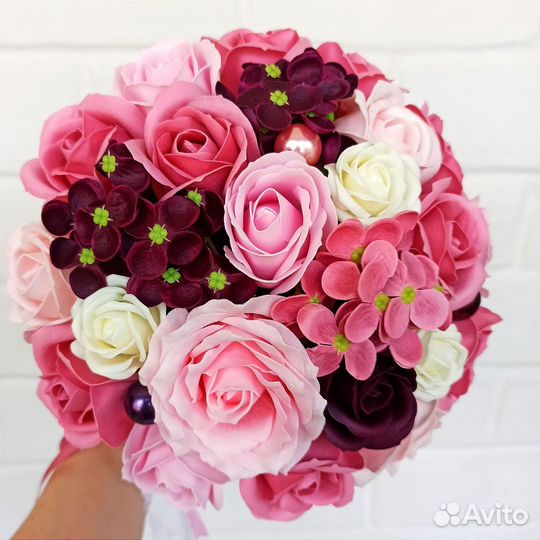 Мыльные розы Букет из мыльных цветов