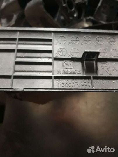 Мазда 3 накладка порога зад BL 07-13