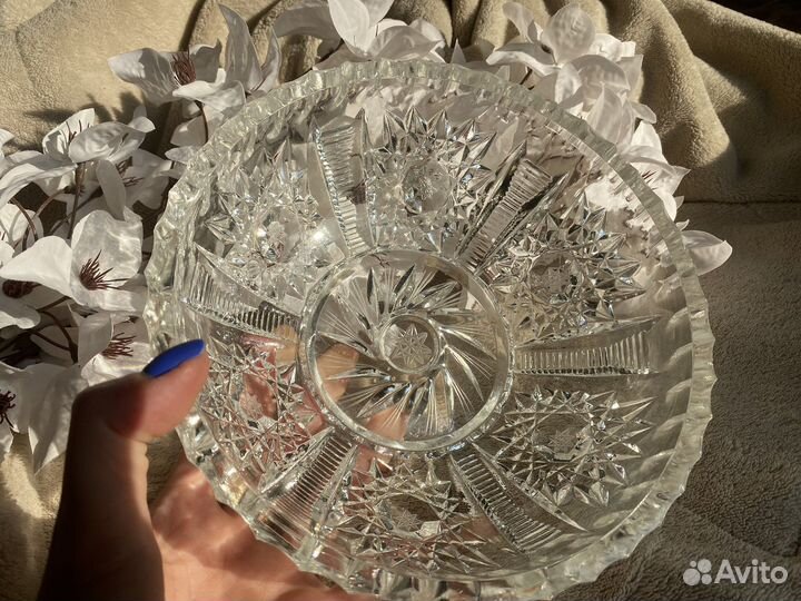 Салатник хрустальный СССР