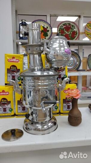 Самовар на дровах новый